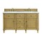 James Martin Vanities 60'' Double Vanity, Light Natural Oak w/ 3 CM Ethereal Noctis Quartz Top 424-V60D-LNO-3ENC - alternate 1